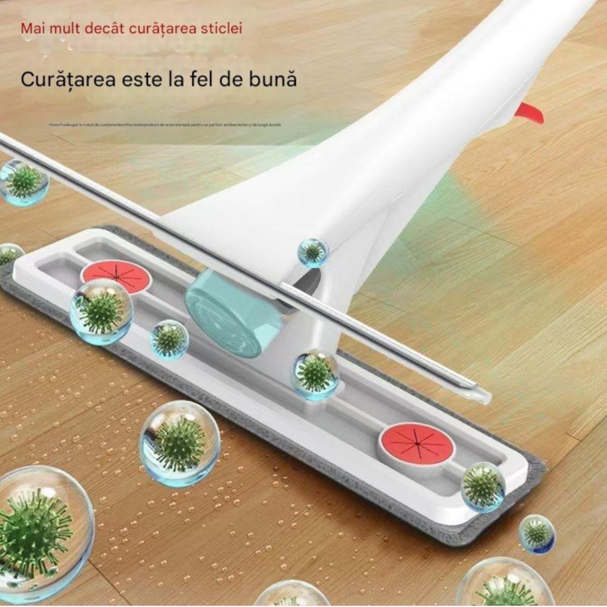 Ștergător pentru Geamuri 125×26cm cu Pulverizator, Racletă din Silicon și Lavetă din Microfibră