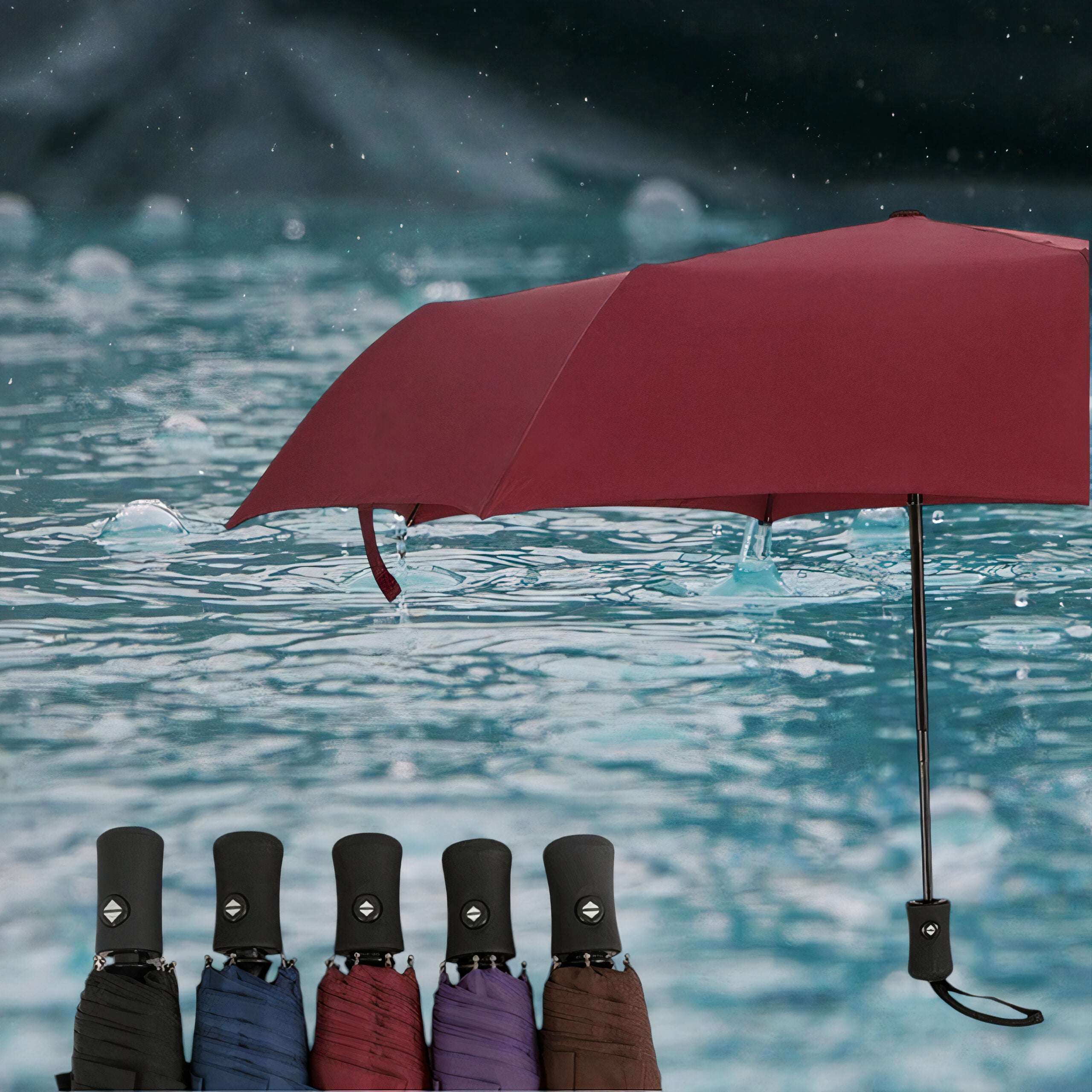 Umbrela Automata, 29cm, Diverse Culori, cu Husa